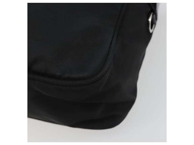 PRADA Shoulder Bag Nylon Black Silver - vista 12