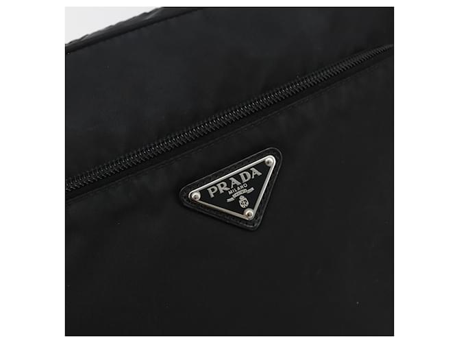 PRADA Shoulder Bag Nylon Black Silver - vista 14
