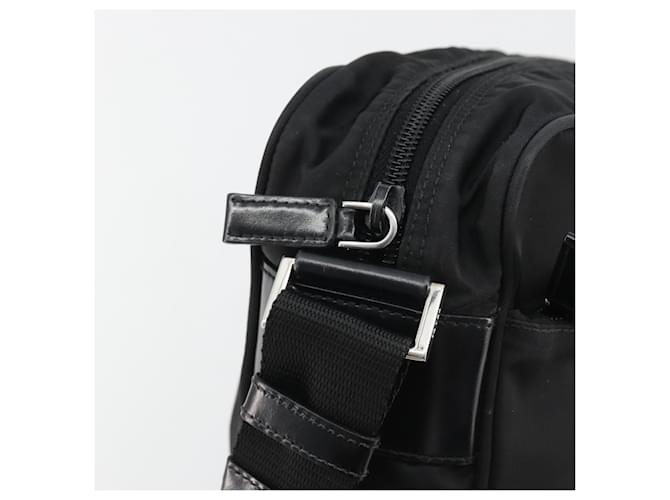 PRADA Shoulder Bag Nylon Black Silver - vista 15