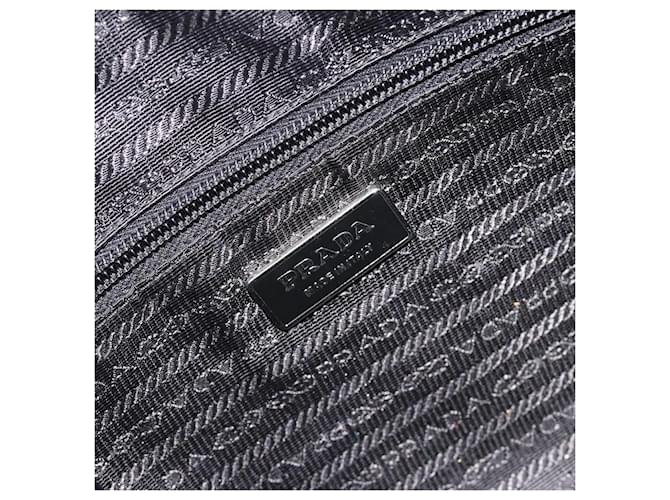 PRADA Shoulder Bag Nylon Black Silver - vista 16