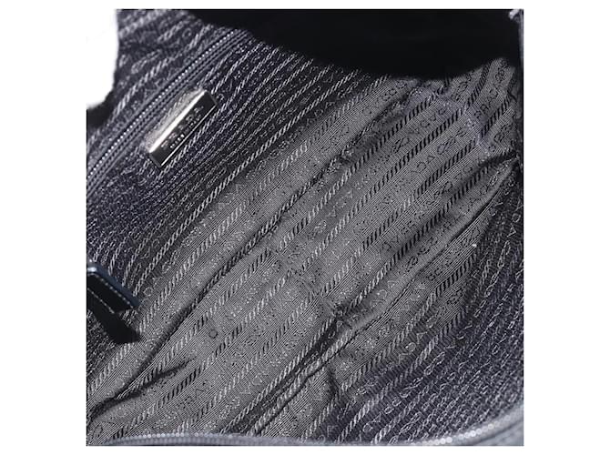 PRADA Shoulder Bag Nylon Black Silver - vista 17