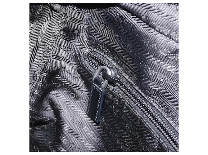 PRADA Shoulder Bag Nylon Black Silver - vista 20