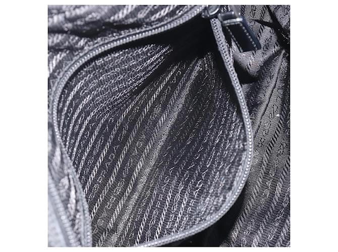 PRADA Shoulder Bag Nylon Black Silver - vista 21