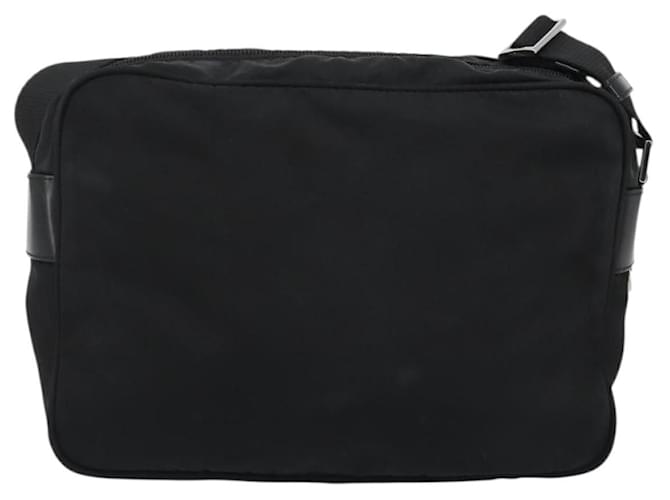 PRADA Shoulder Bag Nylon Black Silver - vista 3