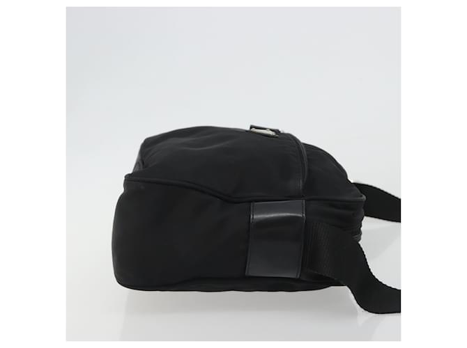PRADA Shoulder Bag Nylon Black Silver - vista 4
