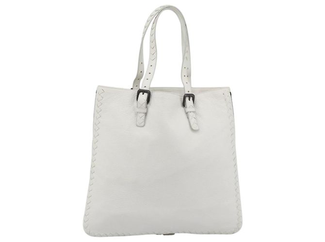 BOTTEGA VENETA Hand Bag Leather White - vista 2