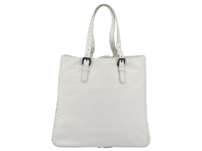 BOTTEGA VENETA Hand Bag Leather White - vista 3