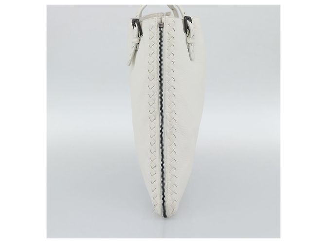 BOTTEGA VENETA Hand Bag Leather White - vista 4