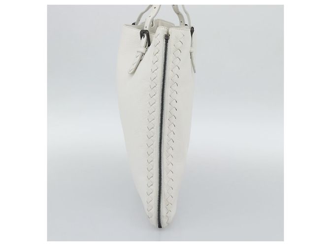 BOTTEGA VENETA Hand Bag Leather White - vista 5
