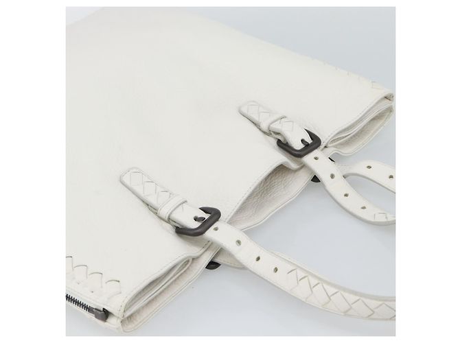 BOTTEGA VENETA Hand Bag Leather White - vista 6