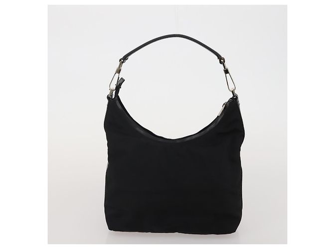 GUCCI Bamboo Shoulder Bag Nylon 2 Set Black - vista 12