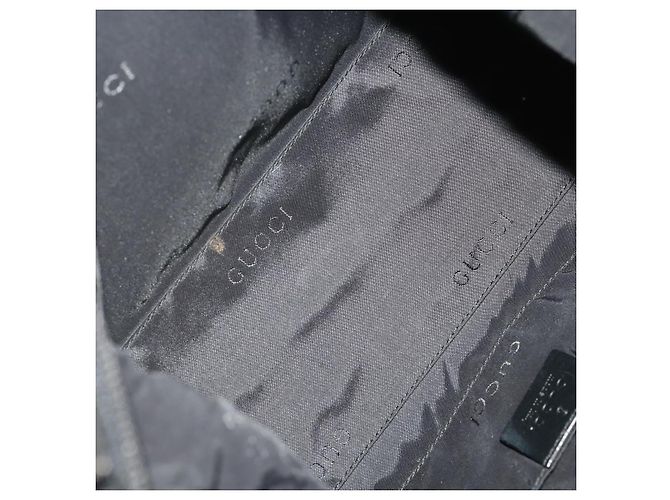 GUCCI Bamboo Shoulder Bag Nylon 2 Set Black - vista 18