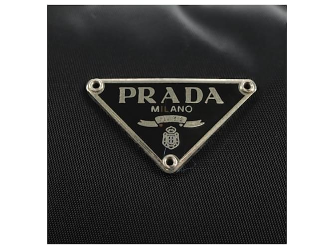PRADA Hand Pouch Nylon Black Silver - vista 14