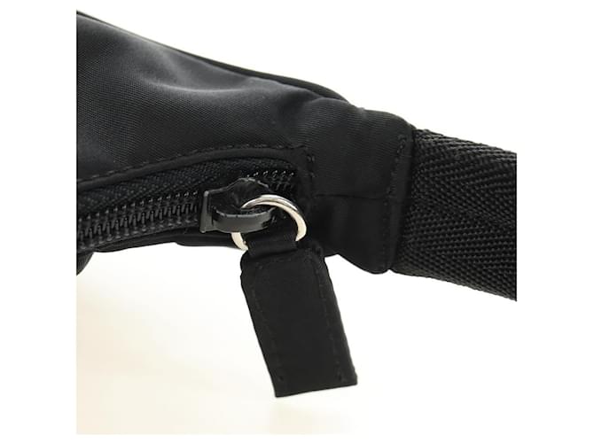 PRADA Hand Pouch Nylon Black Silver - vista 15