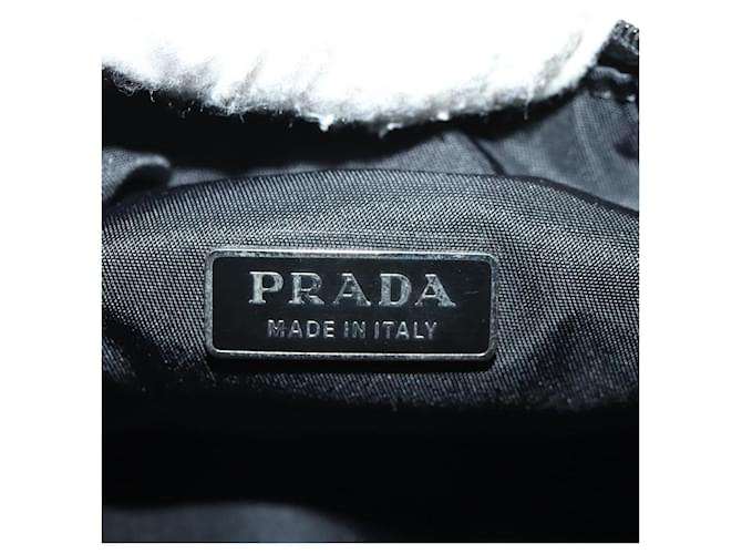 PRADA Hand Pouch Nylon Black Silver - vista 16