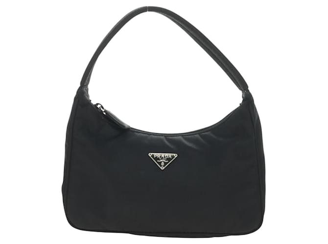 PRADA Hand Pouch Nylon Black Silver - vista 2