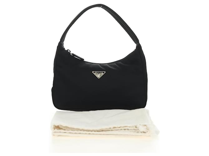 PRADA Hand Pouch Nylon Black Silver - vista 21