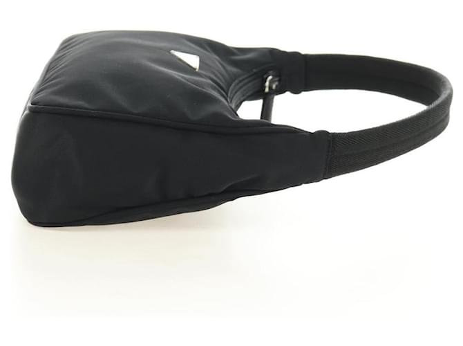 PRADA Hand Pouch Nylon Black Silver - vista 5