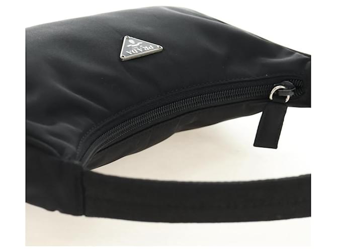PRADA Hand Pouch Nylon Black Silver - vista 6