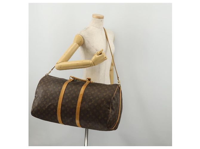 LOUIS VUITTON Monogram Keepall Bandouliere 55 Boston Bag M41414 LV - vista 26