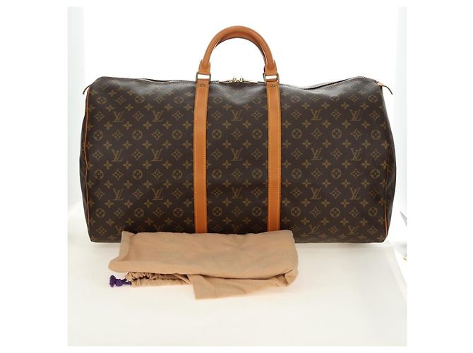 LOUIS VUITTON Monogram Keepall 60 Boston Bag M41422 LV - vista 12