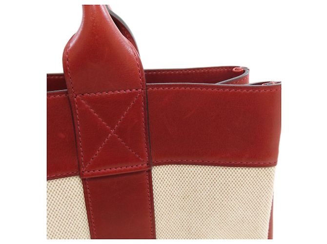 Hermès Borsa Hermes Sac Fourre-Tout PM Crudo Bordò - vista 11
