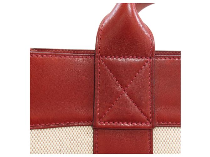 Hermès Borsa Hermes Sac Fourre-Tout PM Crudo Bordò - vista 12