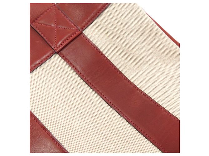 Hermès Borsa Hermes Sac Fourre-Tout PM Crudo Bordò - vista 13