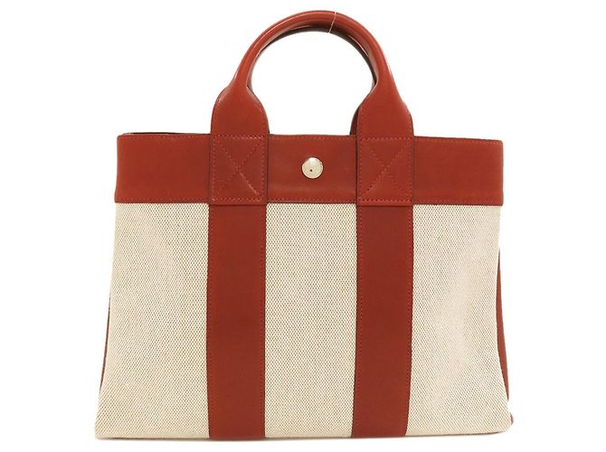 Hermès Borsa Hermes Sac Fourre-Tout PM Crudo Bordò - vista 2