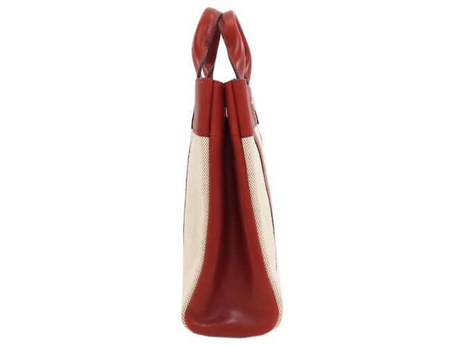 Hermès Borsa Hermes Sac Fourre-Tout PM Crudo Bordò - vista 3