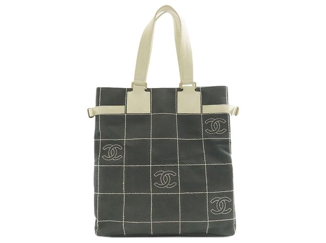 Borsa Tote Chanel Chocolate Bar Marrone - vista 2