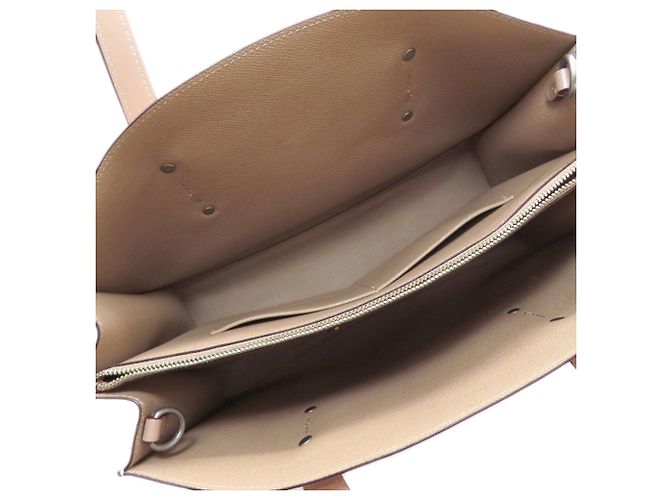 Borsa Tote 2-Way Coach Signature Beige - vista 5