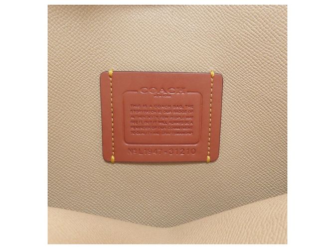 Borsa Tote 2-Way Coach Signature Beige - vista 6