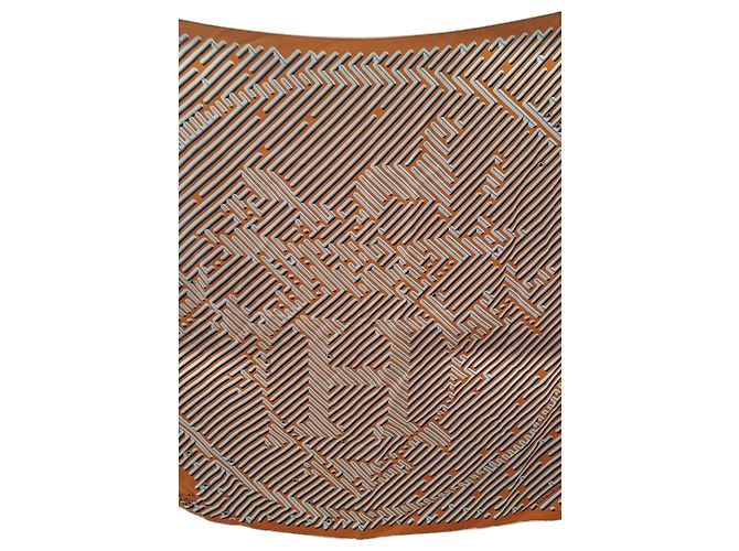 Hermès Hermes Carré 90 Silk multicolor 90 x 90 Arancione - vista 2