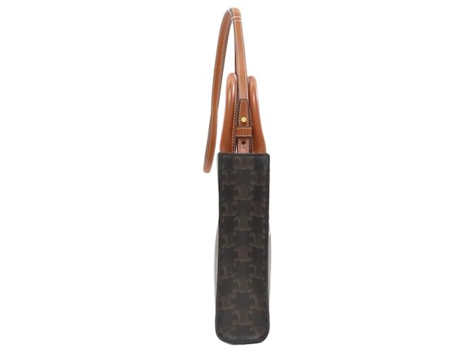 Céline Celine Mini Vertical Cabas Borsa a mano 2-Way Marrone scuro - vista 3