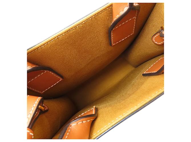 Céline Celine Mini Vertical Cabas Borsa a mano 2-Way Marrone scuro - vista 5