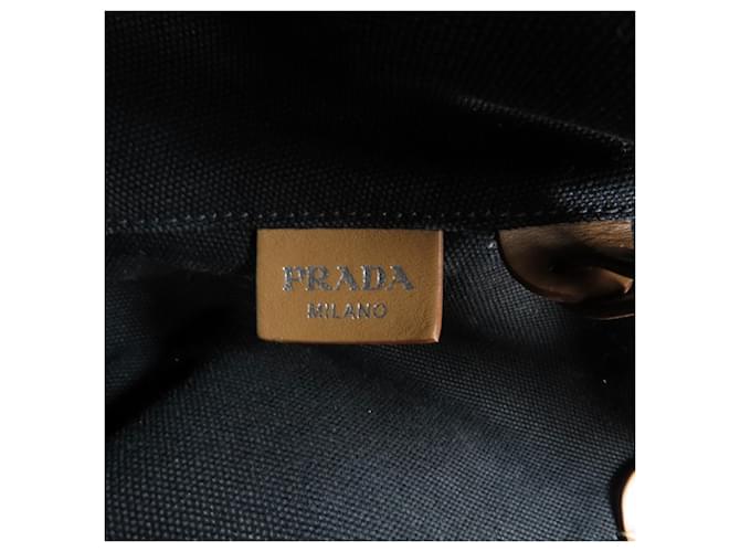 Borsa 2-Way Prada Canapa Nero - vista 6