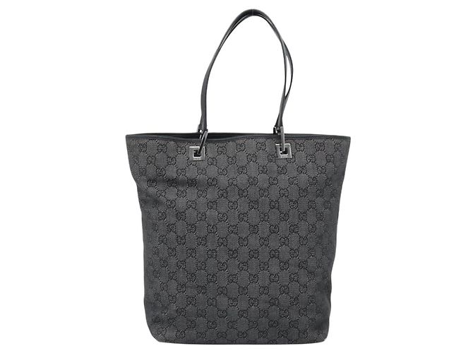 GUCCI GG Canvas Tote Bag Gray Silver 31243 - vista 13