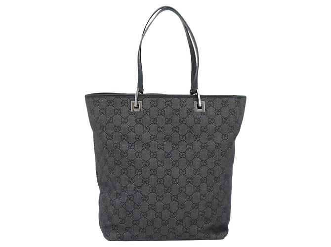 GUCCI GG Canvas Tote Bag Gray Silver 31243 - vista 2