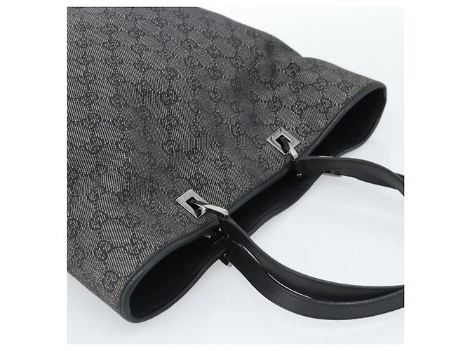 GUCCI GG Canvas Tote Bag Gray Silver 31243 - vista 6