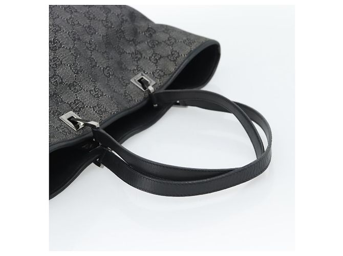 GUCCI GG Canvas Tote Bag Gray Silver 31243 - vista 7