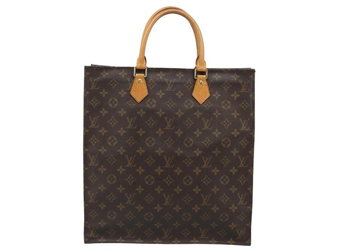 LOUIS VUITTON Monogram Sac Plat Hand Bag M51140 LV - vista 3