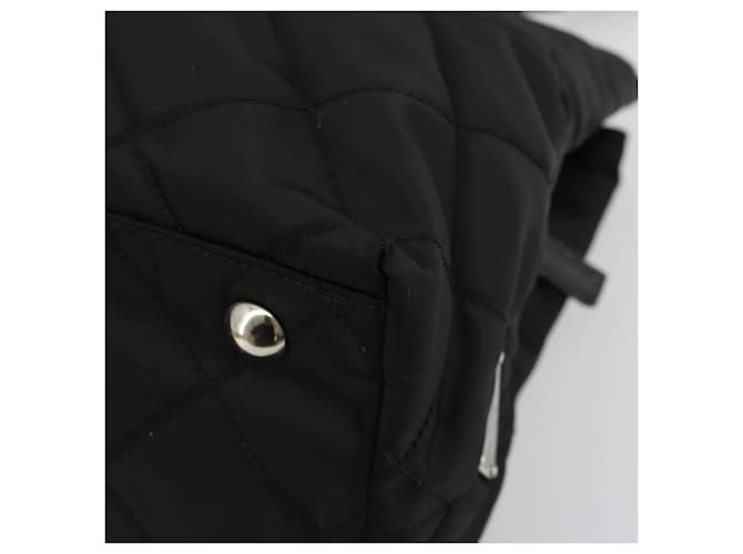 PRADA Chain Shoulder Bag Nylon Black Silver - vista 10