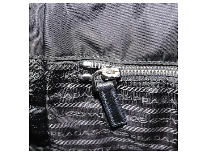 PRADA Chain Shoulder Bag Nylon Black Silver - vista 19