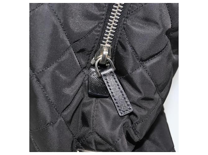 PRADA Chain Shoulder Bag Nylon Black Silver - vista 21