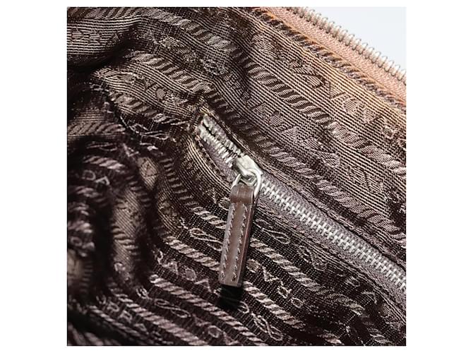 PRADA Tote Bag Canvas Beige Silver - vista 21