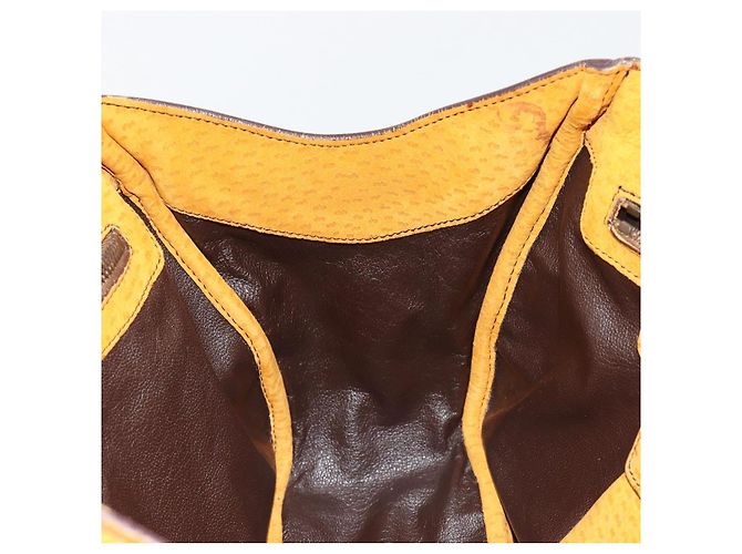 PRADA Hand Bag Canvas Beige Gold - vista 18
