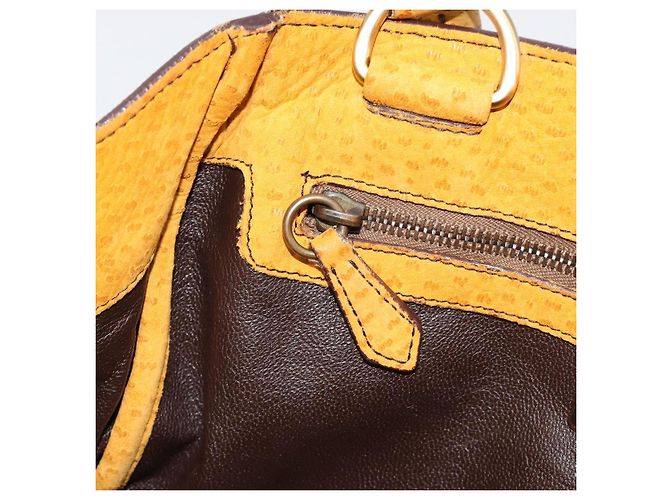 PRADA Hand Bag Canvas Beige Gold - vista 20