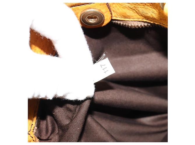 PRADA Hand Bag Canvas Beige Gold - vista 23