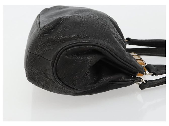 Miu Miu Hand Bag Leather Black Silver - vista 4